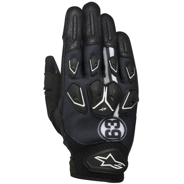 Motorcycle Gloves Alpinestars Masai Black White Cool Gray