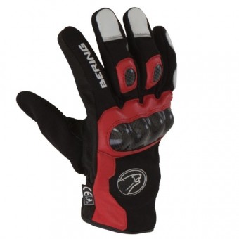 Motorcycle Gloves Bering Match Black Red White