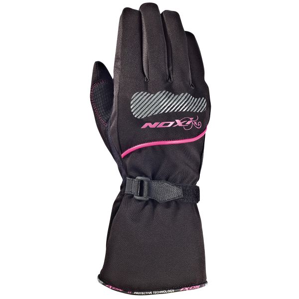 Motorcycle Gloves Ixon Pro Spy Lady HP Black White Fuchsia