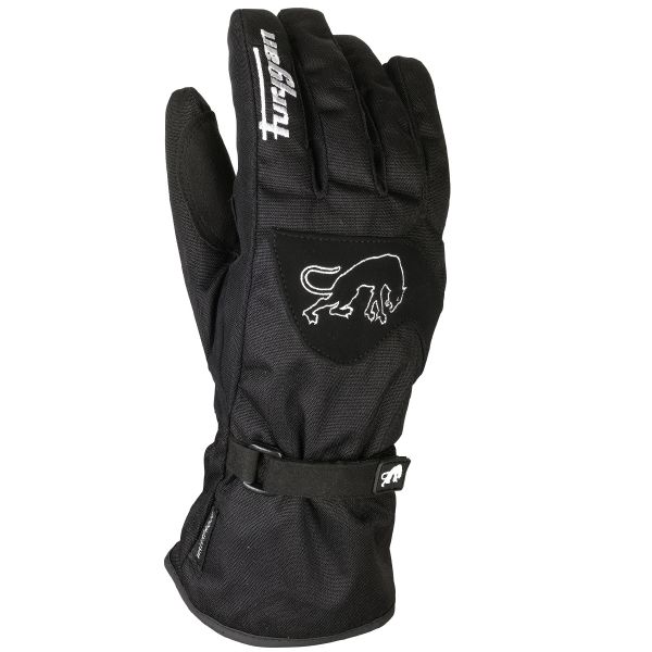 Motorcycle Gloves Furygan Raindrop Black White