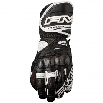 Motorcycle Gloves Five RFX2 Black White