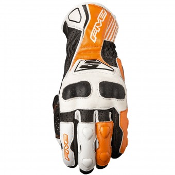 Motorcycle Gloves Five RFX4 Replica White Orange