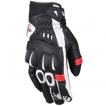 Motorcycle Gloves Furygan RG-17 Black White Red