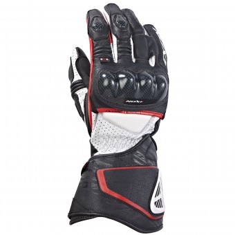 Motorcycle Gloves Ixon Rs Circuit Hp Black White Red