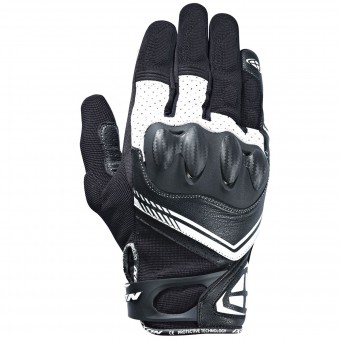 Motorcycle Gloves Ixon RS Drift Black White