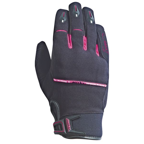 Motorcycle Gloves Ixon RS Dry Lady HP Black Fuschia Motorcycle Gloves Ixon RS Dry Lady HP Black Fuschia