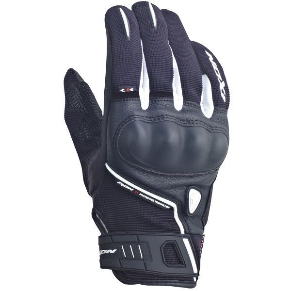 Motorcycle Gloves Ixon RS Grip Lady HP Black White