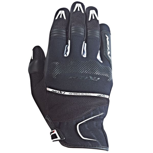 Motorcycle Gloves Ixon RS Lap Hp Black White