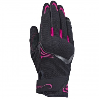 Motorcycle Gloves Ixon RS Lift Lady 2.0 Black White Fuschia