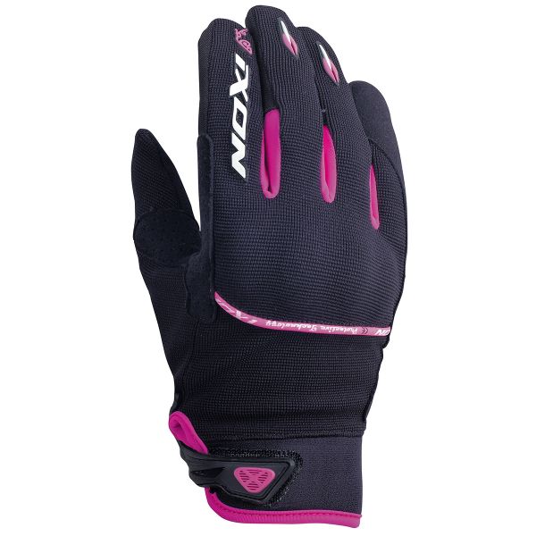 Motorcycle Gloves Ixon RS Lift Lady HP Black White Fushia