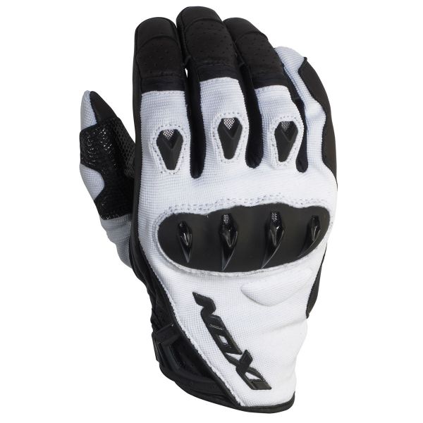 Motorcycle Gloves Ixon RS Print VX HP Black White