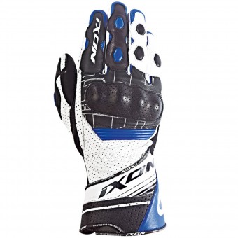 Motorcycle Gloves Ixon Rs Rallye Hp Black White Blue