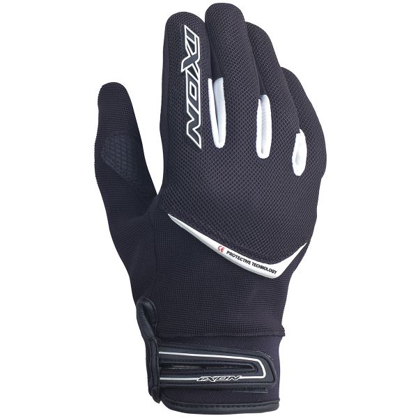 Motorcycle Gloves Ixon RS Slick HP Black White