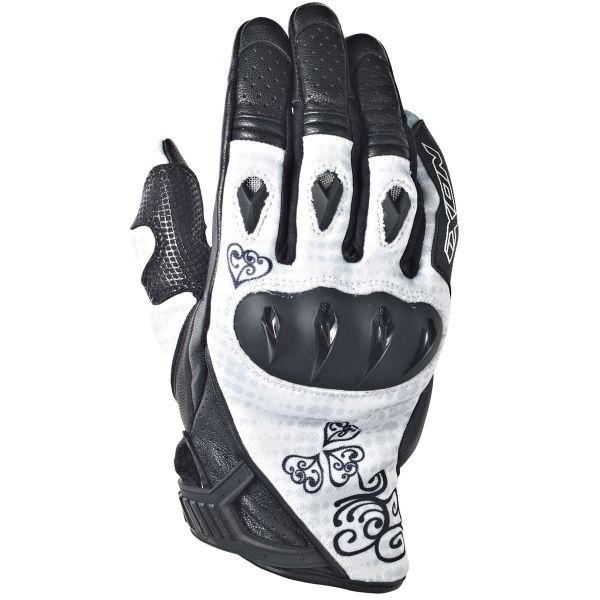 Motorcycle Gloves Ixon RS Tatoo VX HP White Black