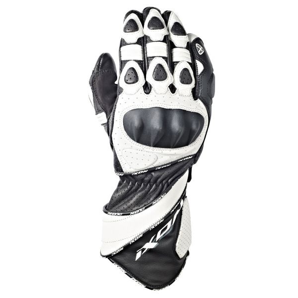 Motorcycle Gloves Ixon RS Top Ten HP Black White