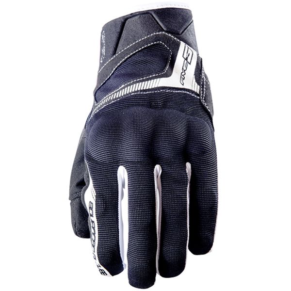 Motorcycle Gloves Five RS3 Black White