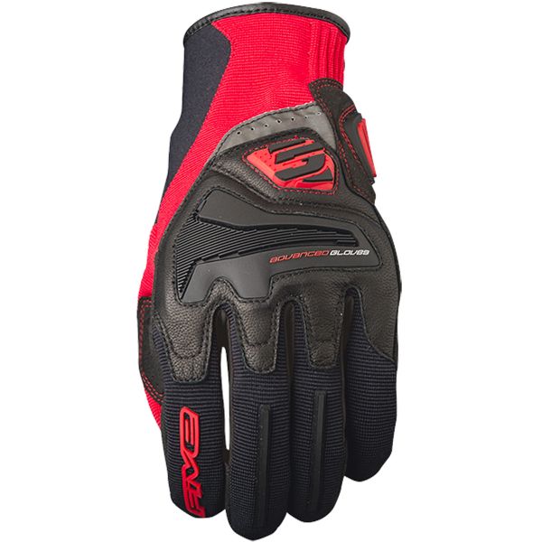 Motorcycle Gloves Five RS4 Black Red