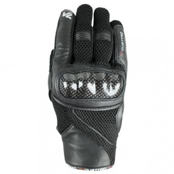 Motorcycle Gloves V'Quattro Spider Evo Black Carbon