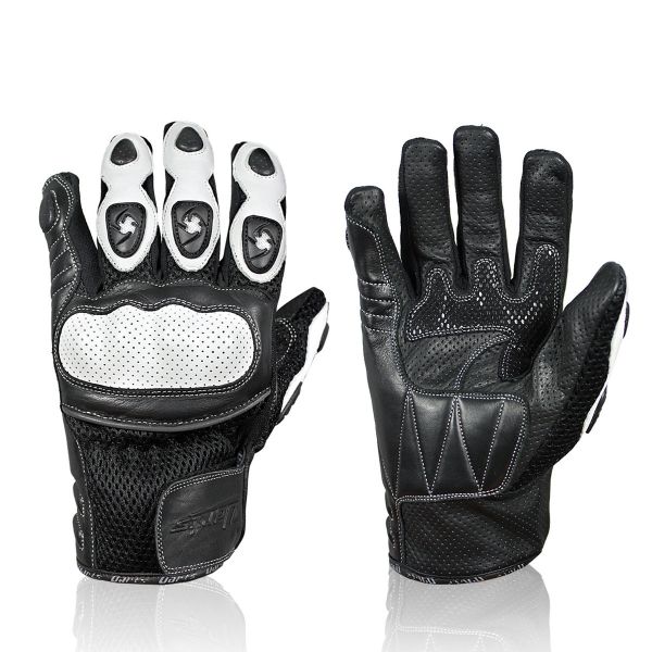 Motorcycle Gloves Darts Spy White
