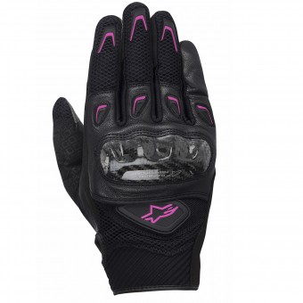 Motorcycle Gloves Alpinestars Stella SMX-2 Air Carbon Black Fushia