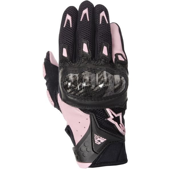 Motorcycle Gloves Alpinestars Stella SMX-2 Air Carbon Black Pink