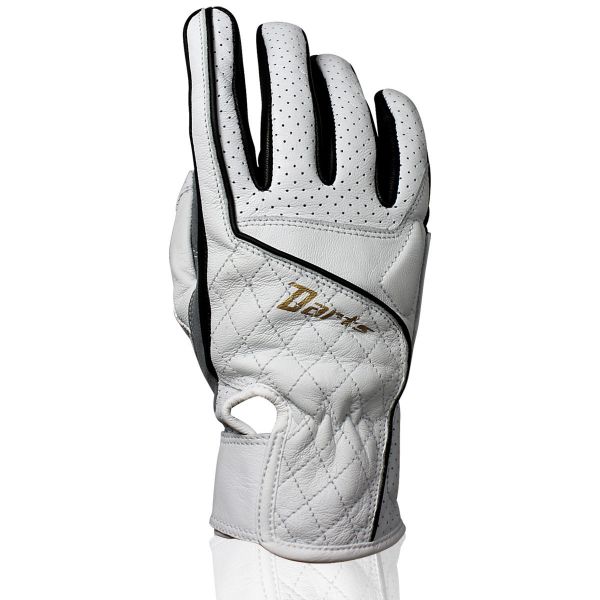 Motorcycle Gloves Darts Sterling White