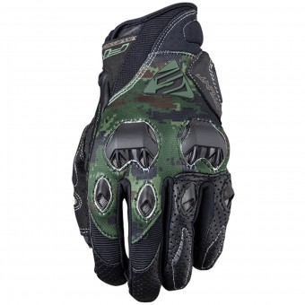 Motorcycle Gloves Five Stunt Evo Replica Army