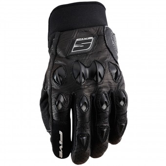 Motorcycle Gloves Five Stunt Leather Black