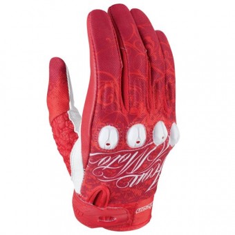 Motorcycle Gloves ICON Sub Street Angel Red