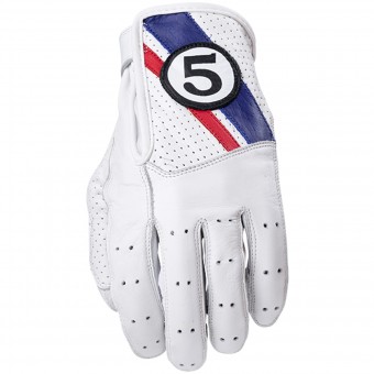 Motorcycle Gloves Five Texas White Blue