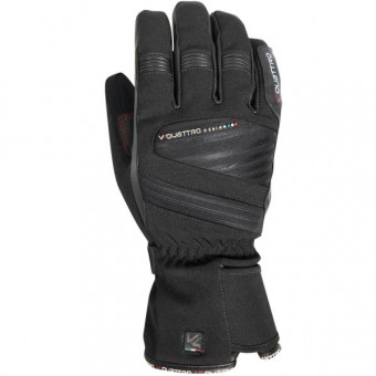 Motorcycle Gloves V'Quattro Thunder Black