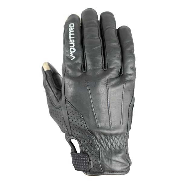 Motorcycle Gloves V'Quattro Vintaco Black