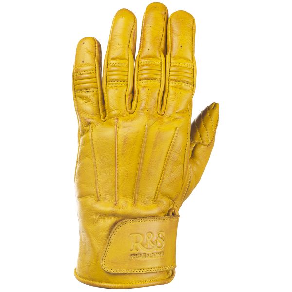 Motorcycle Gloves Ride & Sons Worker Yellow