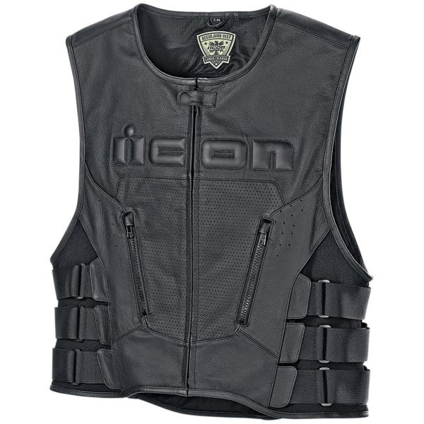 Motorcycle Vests ICON Regulator D3O Vest Black
