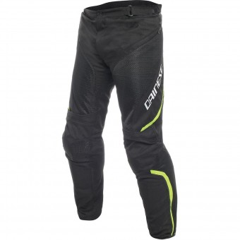 Motorcycle Trousers Dainese Drake Air D-Dry Black Yellow Fluo