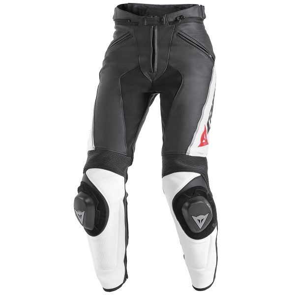 Motorcycle Trousers Dainese Delta Pro C2 Lady Black White