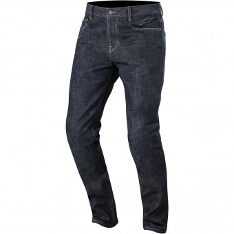 Motorcycle Trousers Alpinestars Duple Denim Kevlar Dark Rinse