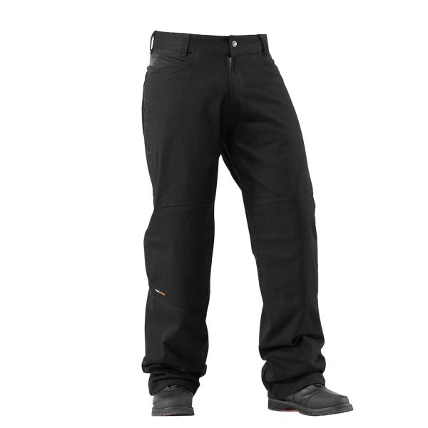Motorcycle Trousers ICON Insulated Canvas Black