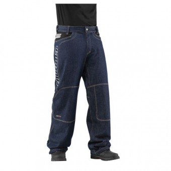 Motorcycle Trousers ICON Insulated Denim Blue