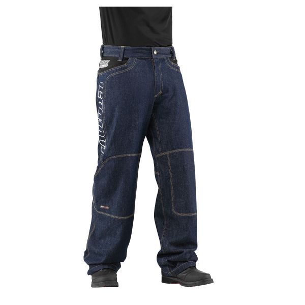 Motorcycle Trousers ICON Insulated Denim Blue