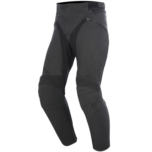 Motorcycle Trousers Alpinestars Jagg Leather Black Black