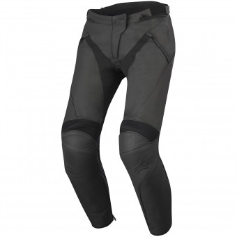 Motorcycle Trousers Alpinestars Stella Jagg Leather Black Black