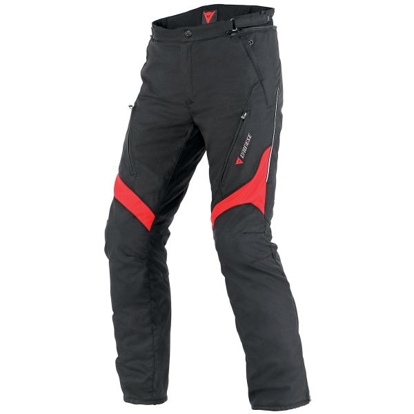Motorcycle Trousers Dainese Tempest D-Dry Black Red Pant