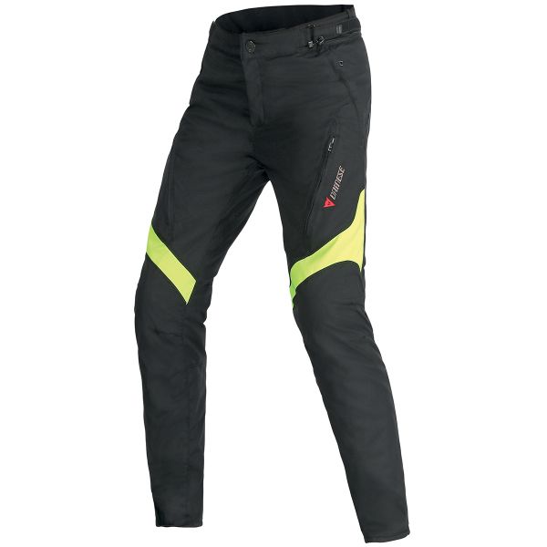 Motorcycle Trousers Dainese Tempest Lady D-Dry Black Yellow Fluo Pant