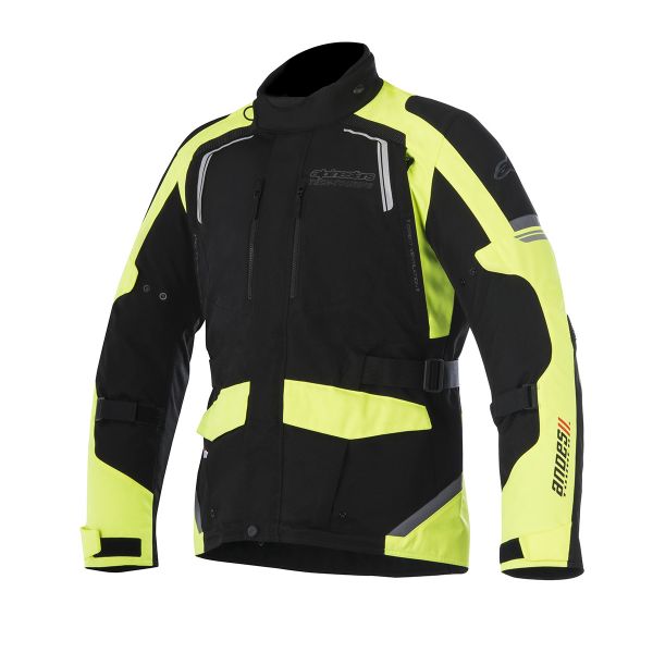 Motorcycle Coats Alpinestars Andes V2 Drystar Black Yellow Fluo