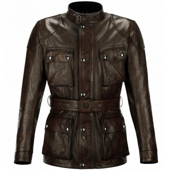 Motorcycle Jackets Belstaff Classic Trophy Leather Black Brown Motorcycle Jackets Belstaff Classic Trophy Leather Black Brown