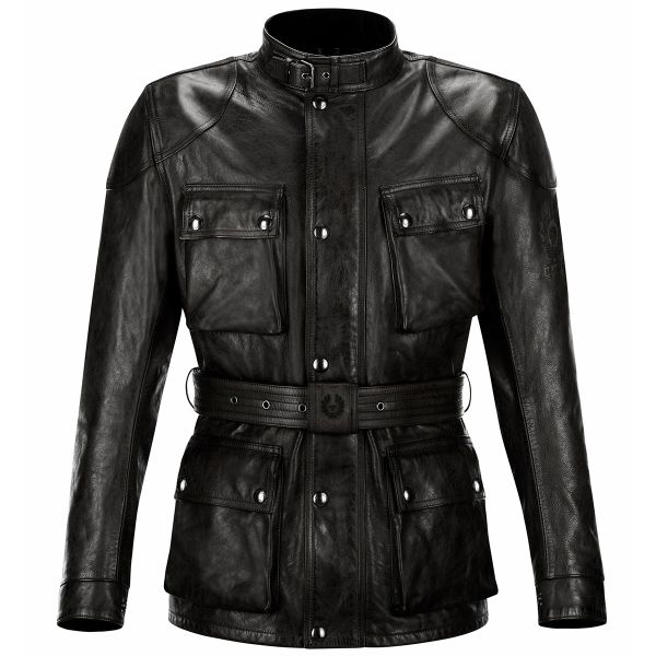 Motorcycle Coats Belstaff Classic Trophy Leather Black Motorcycle Coats Belstaff Classic Trophy Leather Black