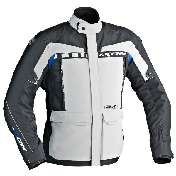 Motorcycle Coats Ixon Corsica Grey Black Blue