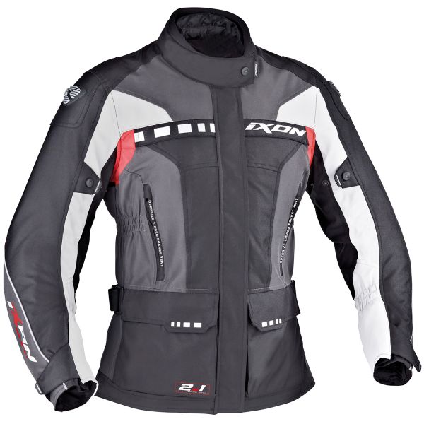 Motorcycle Coats Ixon Corsica Lady Black Grey Red