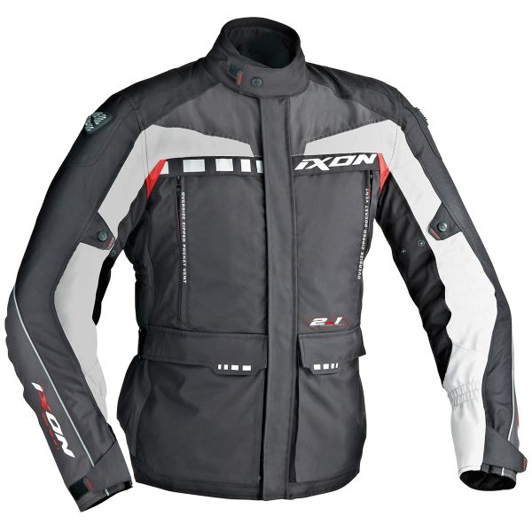 Motorcycle Coats Ixon Corsica Black Grey Red